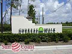 Cypress Walk Community Sign